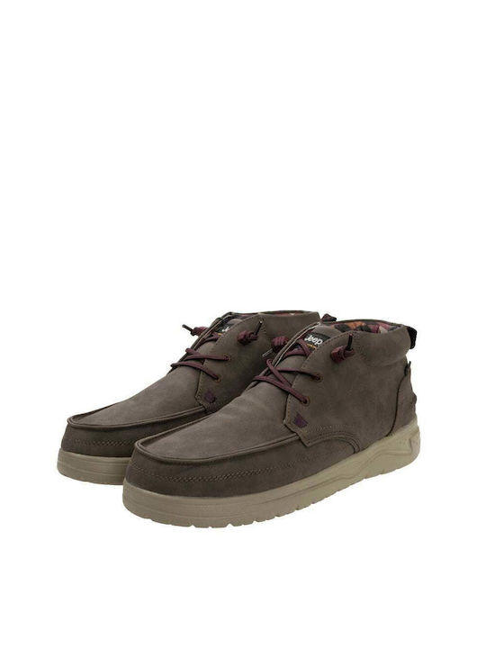 Jeep Footwear Molokai Men's Chelsea Ankle Waterproof Boots Brown