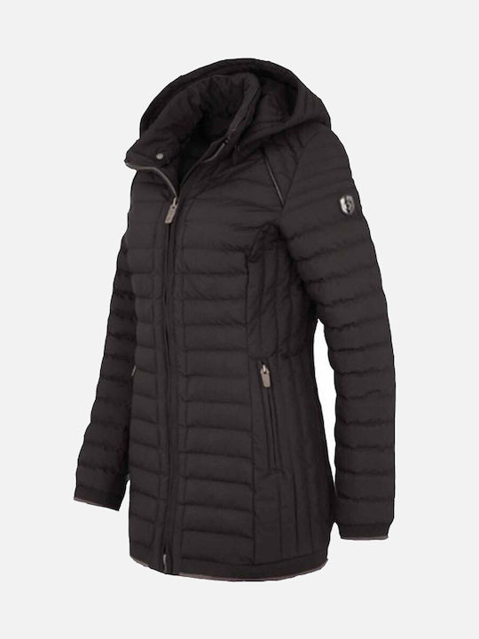 Mollecule Short Women's Puffer Jacket for Winter Black