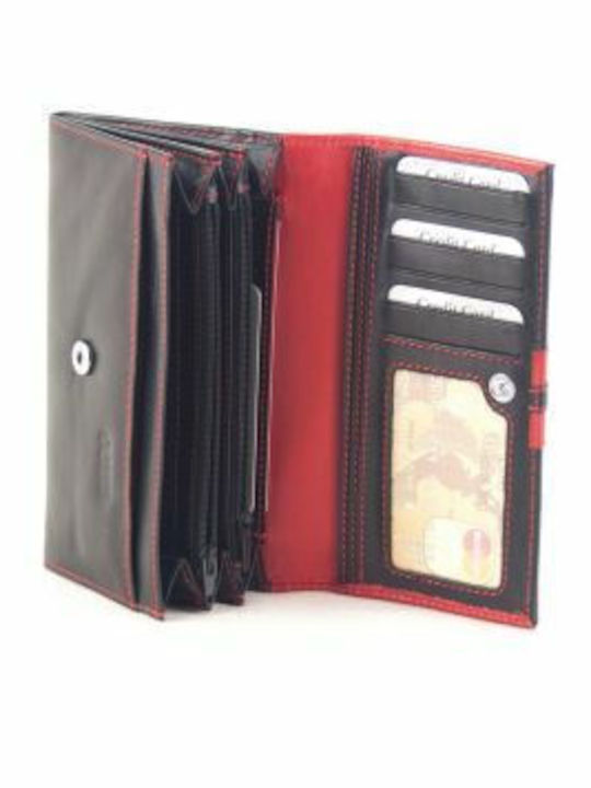 Large Leather Women's Wallet Classic Black