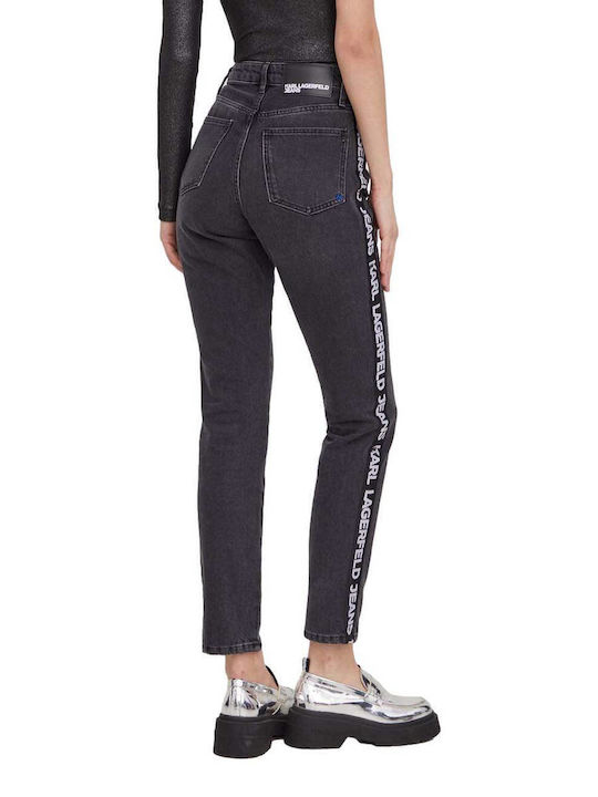 Karl Lagerfeld Women's Jean Trousers in Tapered Line Gray