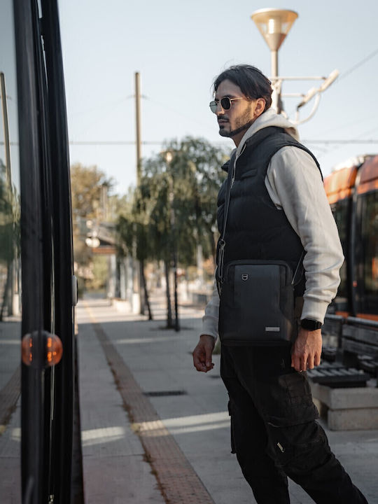 Geantă pentru bărbați De umăr / tip crossbody Neagră