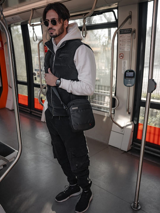 Geantă pentru bărbați De umăr / tip crossbody Neagră