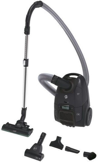 Hoover HE521PAF 011 Ηλεκτρική Σκούπα 700W με Σακούλα 4lt Μαύρη