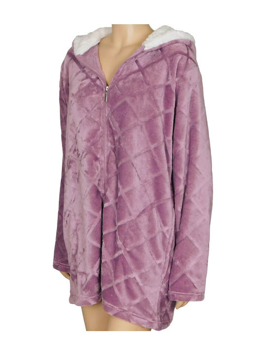 Koyote Winter Women's Fleece Robe Lilac