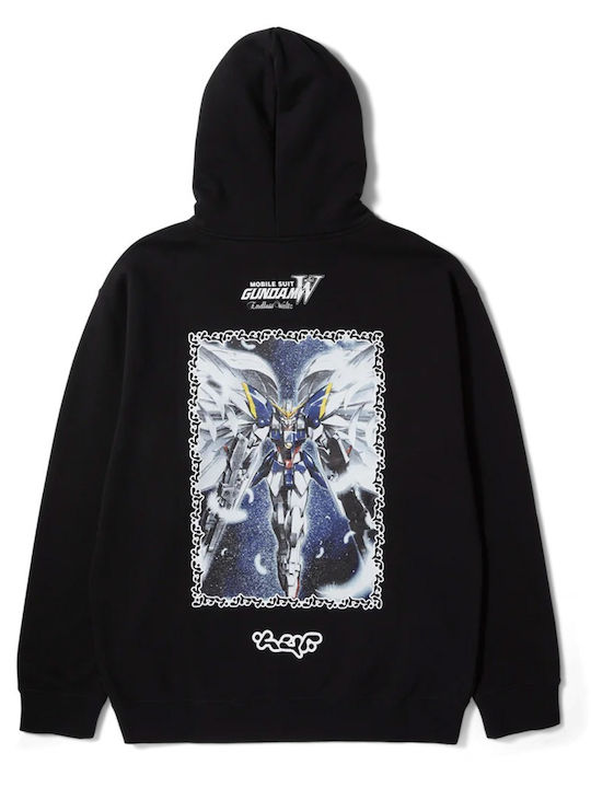 HUF X Men's Sweatshirt with Hood and Pockets black