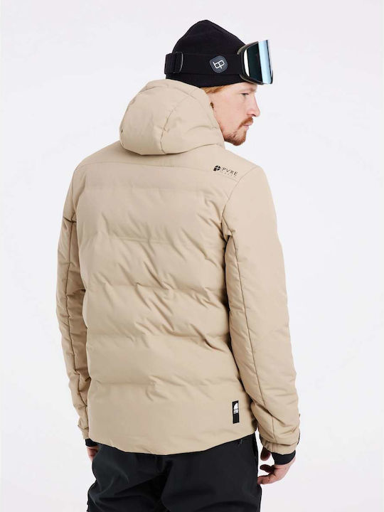 Protest Herren Winter Jacke Puffer Beige