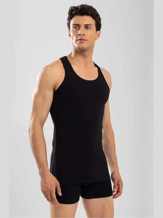 Tricou de Corp pentru Bărbați Mâneca Scurtă Negru