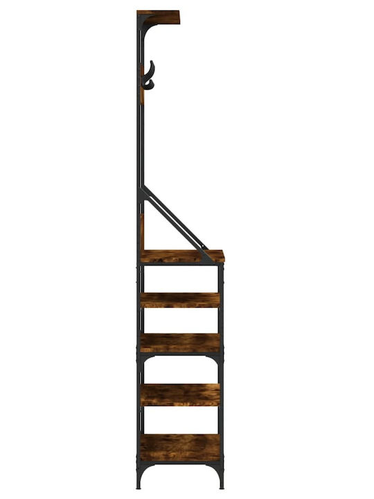 vidaXL Cuier de podea Maro 70x34x184cm