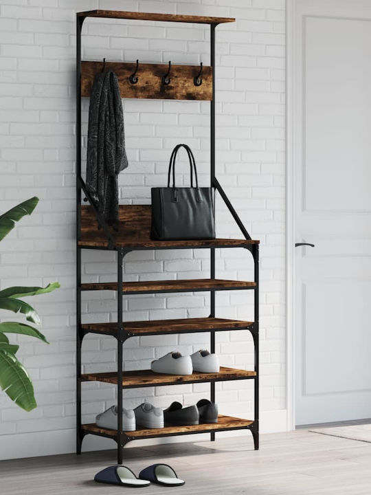 vidaXL Cuier de podea Maro 70x34x184cm