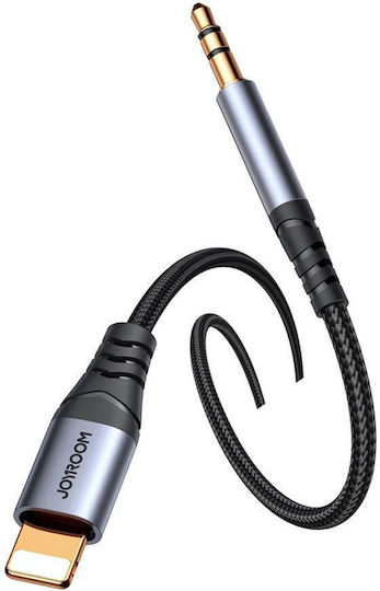 Joyroom SY-A06 3.5mm to Lightning Cable Μαύρο 1.2m