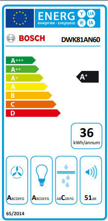Bosch Απορροφητήρας Καμινάδα 80cm Μαύρος με Wi-Fi