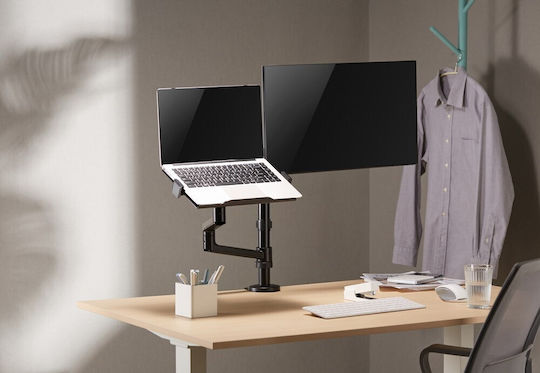 Gembird + Notebook Tray Halterung Auf dem Schreibtisch Monitor bis 32" mit Arm
