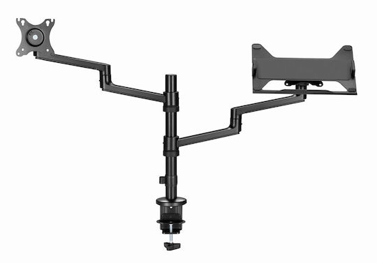 Gembird + Notebook Tray Halterung Auf dem Schreibtisch Monitor bis 32" mit Arm