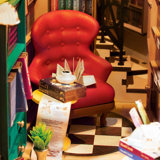 Robotime Παιχνίδι Κατασκευών Ξύλινo Bookstore για Παιδιά 14+ Ετών