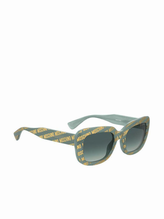 Moschino Women's Sunglasses with Green Frame and Green Polarized Lens 2054136HO53HA