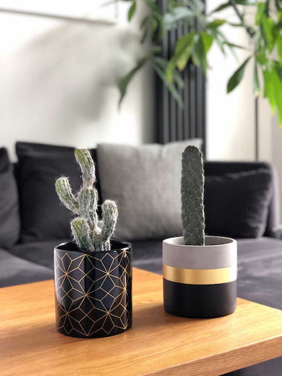Polnix Barcelona Plant Pot Ceramic Black