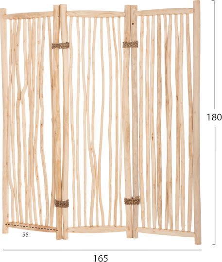 HomeMarkt Zendor Διακοσμητικό Παραβάν Ξύλινο 165x180cm