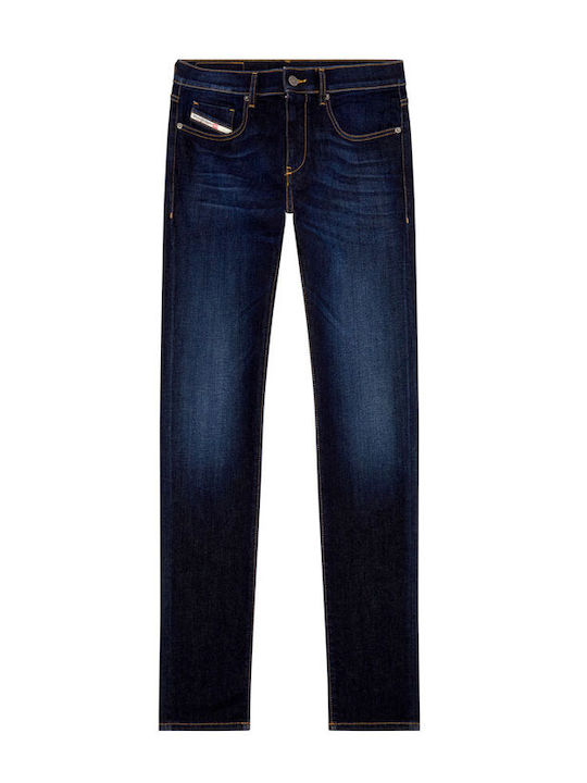 2019 D-Strukt Herren Jeanshose Elastisch mit Slim Passform Blue