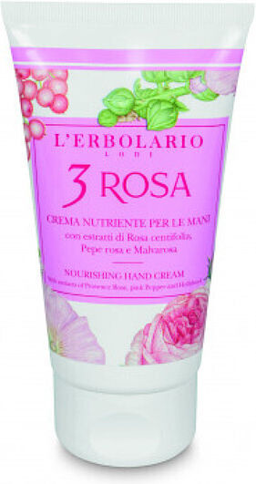 L' Erbolario 3 Rosa Nourishing Moisturizing Hand Cream 75ml