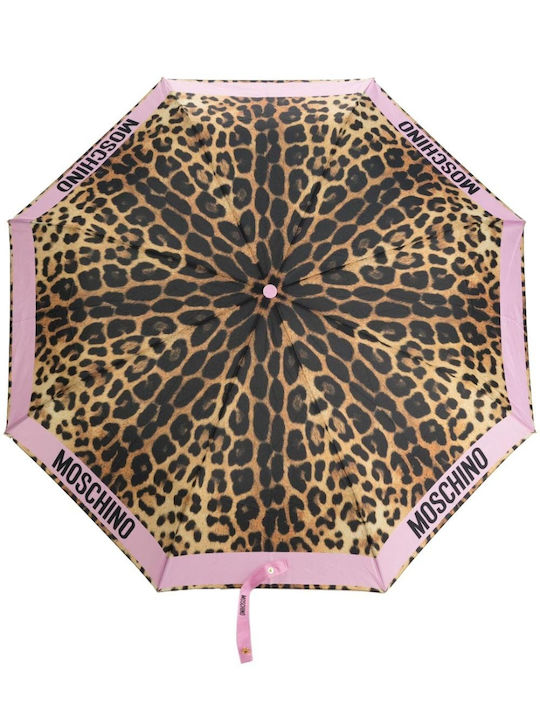 Moschino Automatic Umbrella Compact Multi/ Pink