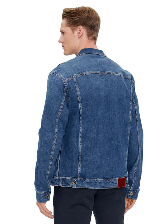 Pepe Jeans Men's Winter Denim Jacket Blue