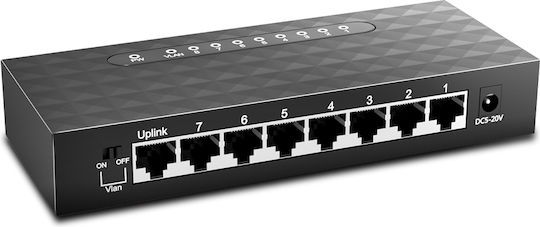EDUP EP-SG7810 Unmanaged L2 Switch με 8 Θύρες Ethernet