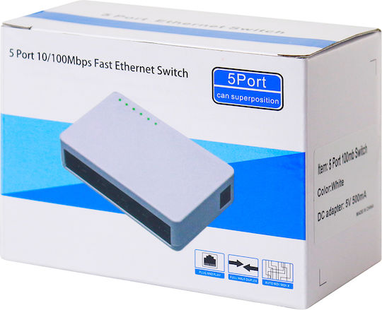 EDUP EP-SG7812 Unmanaged L2 Switch με 5 Θύρες Ethernet