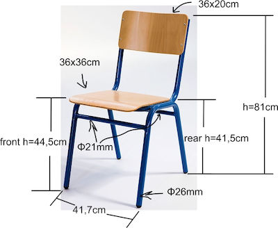 Sitze Klassenzimmer Braun