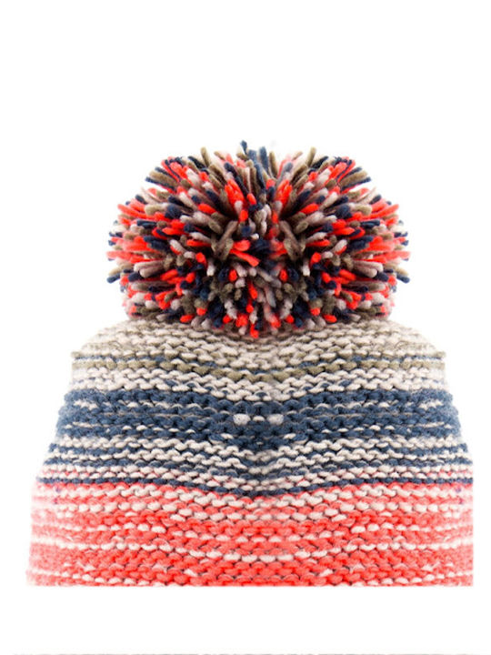 Beanie Γυναικείος Fleece Σκούφος Πλεκτός σε Γκρι χρώμα