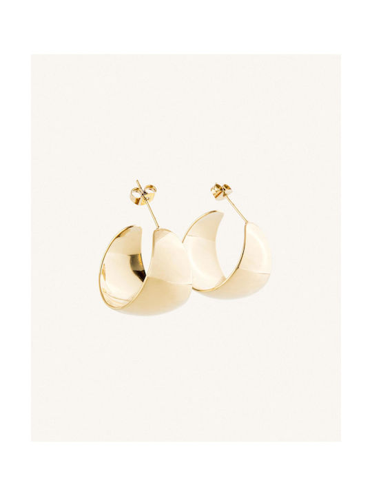 StanStefan Earrings Hoops made of Steel Gold Plated