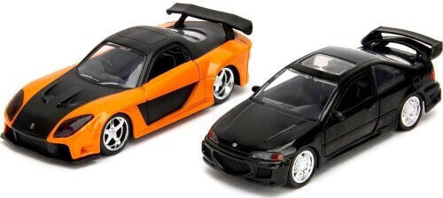 Jada Toys Han S Mazda Rx-7 & Honda Civic Ej1 Heist Spielzeugautos & Rennstrecken 1:32 Schnell und Wütend Für 8+ Jahre