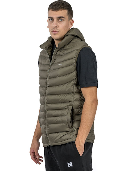 Ärmellos Jacke Khaki