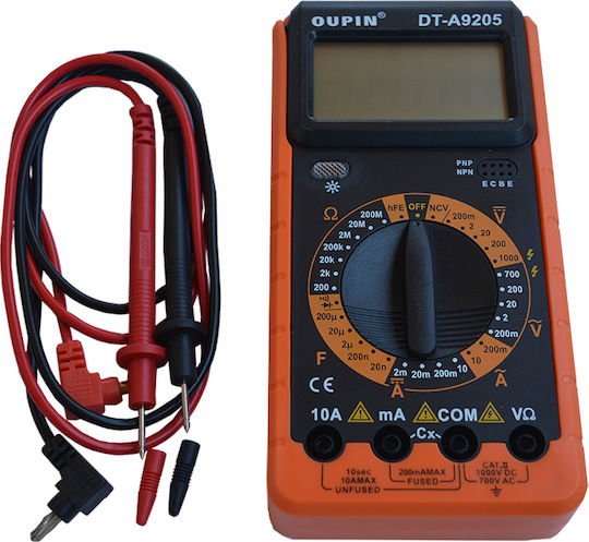Oupin DT-A9205 Дигитален мултиметър с измерване на AC / DC / Съпротивление