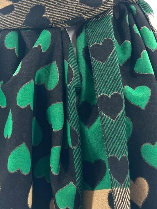 Women's Wool Scarf Green