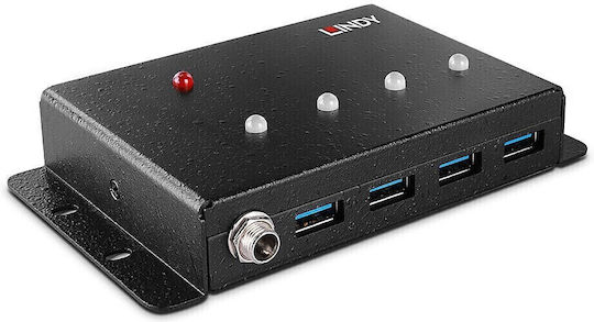 Lindy Hub USB Cu 4 Porturi USB 3.0 Cu Conectare USB-A
