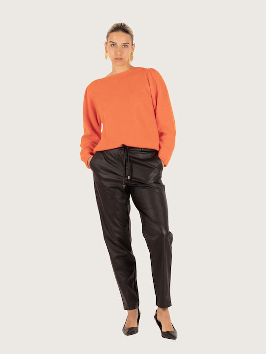 Indi & Cold Long-sleeved Women's Pullover orange