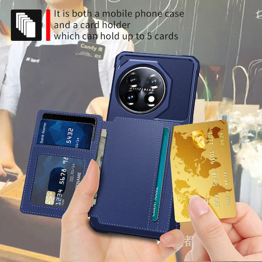 HappyCase Портмоне Силикон 0.5мм Син (OnePlus 11)