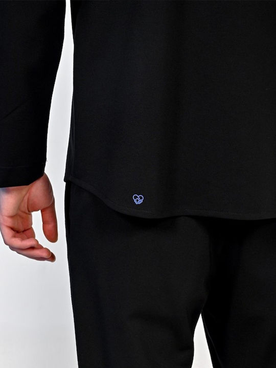 Langärmlig Hemd Black