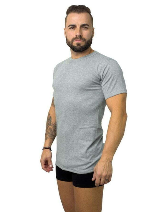 01-1012 Tricou De Corp Pentru Bărbați Mâneca Scurta Gri