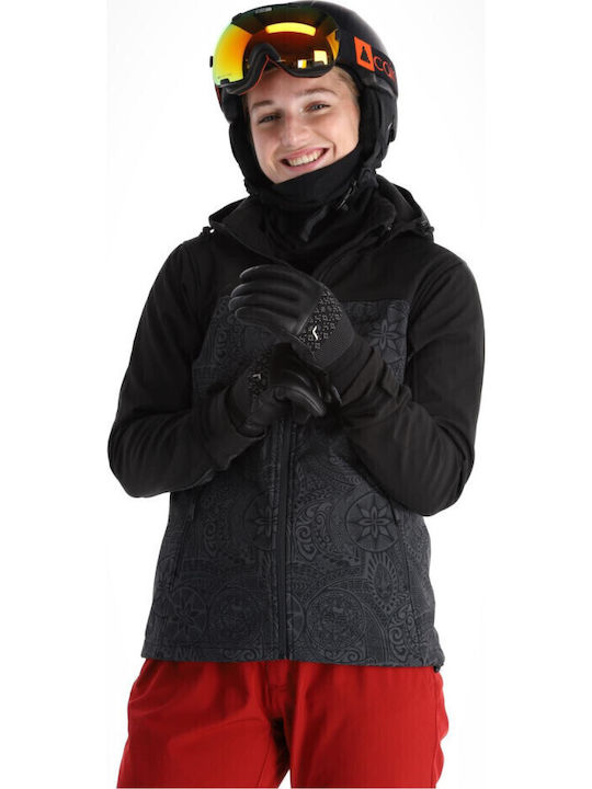 Kilpi Ravia Women's Soft Shell Ski & Snowboard Jacket Black SL0124KI-DGY