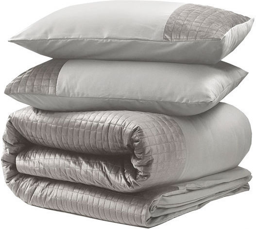 Sleeptime Duvet Cover Set Queen with 2 Pillowcases 240x220 Velvet Band Microfiber Velvet Band