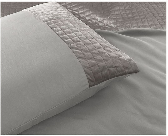 Sleeptime Duvet Cover Set Queen with 2 Pillowcases 240x220 Velvet Band Microfiber Velvet Band