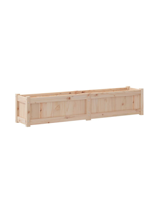 vidaXL Set 2 Planters Wooden Solid Pine Wood Solid Pine Wood