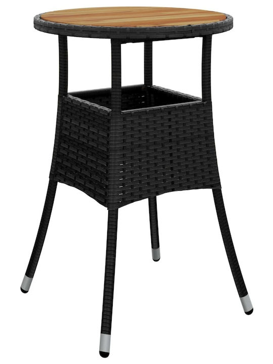 vidaXL Garden & Outdoor Furniture Sets Living Room Set Pieces Black with Pillows