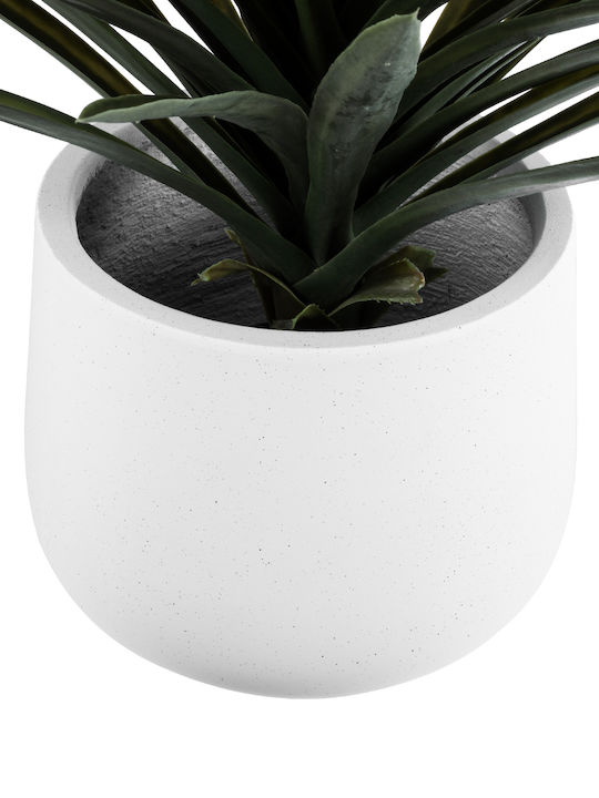 GloboStar Chelsea Planter Polyester White with Stand 25x25x30cm.