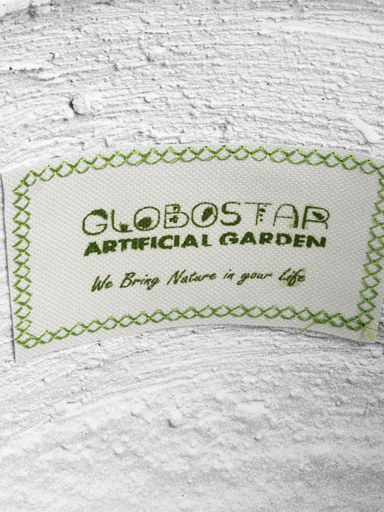 GloboStar Chelsea Planter Polyester White with Stand 25x25x30cm.