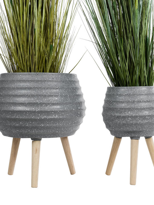 GloboStar Planter Polyester Gray with Stand