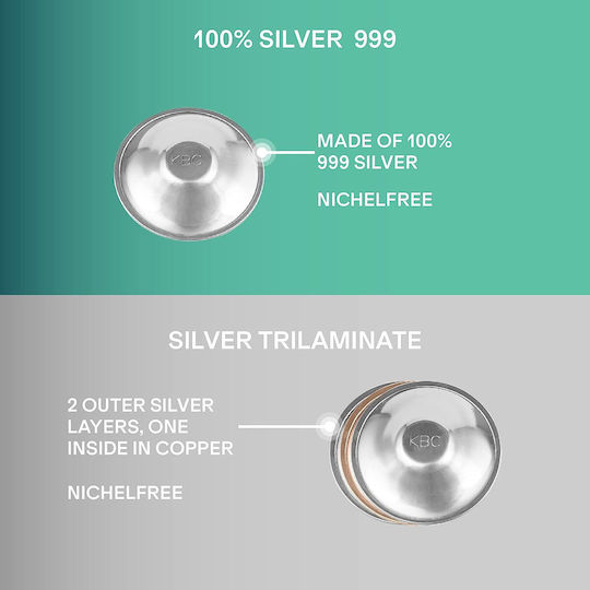 eKoala Koala Silver Cups Large Κοχύλια Στήθους 2τμχ