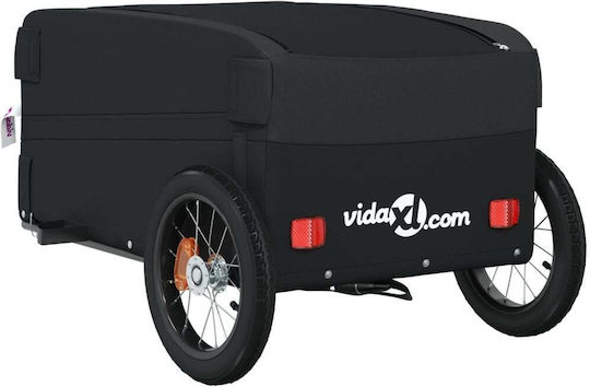 Vidaxl Remorcă Pentru Bicicletă Neagră 30 Kilograme Fier