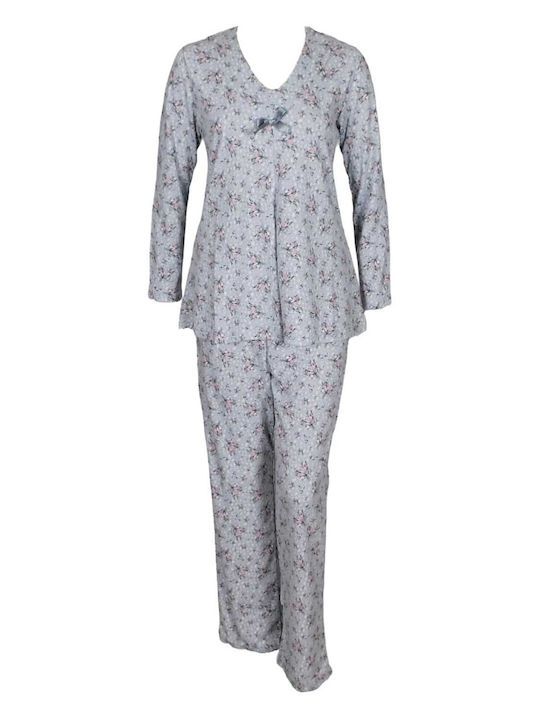 Koyote Set Winter Women's Pajamas Grey